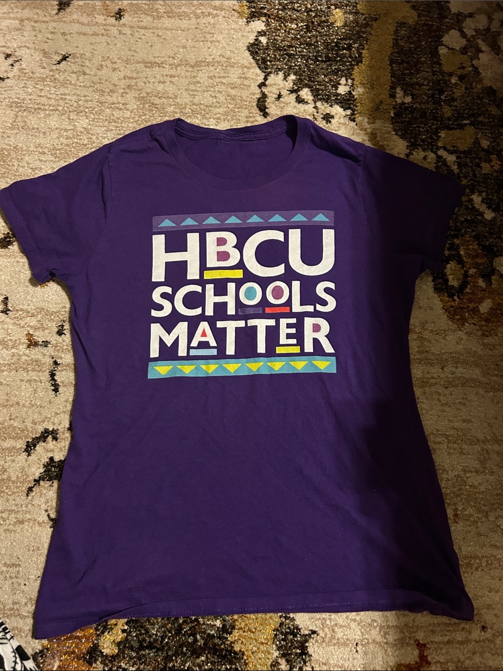 Kids Purple HBCU Schools Matter Graphic Tee
